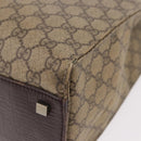 GUCCI GG Supreme Tote Bag PVC Leather Beige 91249 Auth 190967-13