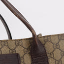 GUCCI GG Supreme Tote Bag PVC Leather Beige 91249 Auth 190967-15