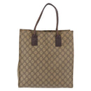GUCCI GG Supreme Tote Bag PVC Leather Beige 91249 Auth 190967-3