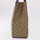 GUCCI GG Supreme Tote Bag PVC Leather Beige 91249 Auth 190967-5