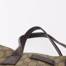 GUCCI GG Supreme Tote Bag PVC Leather Beige 91249 Auth 190967-8