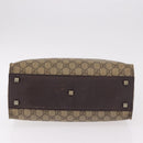 GUCCI GG Supreme Tote Bag PVC Leather Beige 91249 Auth 190967-9