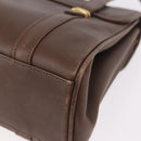 GUCCI Hand Bag Leather Brown Gold 000 46 4857 Auth 190970-16