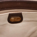 GUCCI Hand Bag Leather Brown Gold 000 46 4857 Auth 190970-18