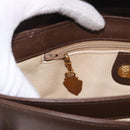 GUCCI Hand Bag Leather Brown Gold 000 46 4857 Auth 190970-23