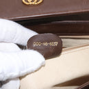 GUCCI Hand Bag Leather Brown Gold 000 46 4857 Auth 190970-12