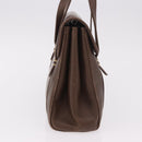 GUCCI Hand Bag Leather Brown Gold 000 46 4857 Auth 190970-4