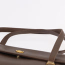 GUCCI Hand Bag Leather Brown Gold 000 46 4857 Auth 190970-8