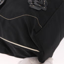 PRADA Tote Bag Nylon Black Silver Auth 190972A-9