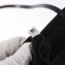 PRADA Tote Bag Nylon Black Silver Auth 190972A-11