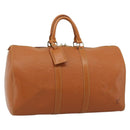 LOUIS VUITTON Epi Keepall 45 Boston Bag Brown Zipangu Gold M42978 LV Auth 190973-1