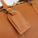 LOUIS VUITTON Epi Keepall 45 Boston Bag Brown Zipangu Gold M42978 LV Auth 190973-18