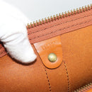 LOUIS VUITTON Epi Keepall 45 Boston Bag Brown Zipangu Gold M42978 LV Auth 190973-12