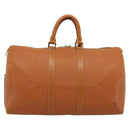 LOUIS VUITTON Epi Keepall 45 Boston Bag Brown Zipangu Gold M42978 LV Auth 190973-2