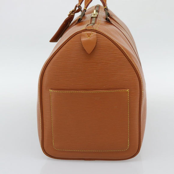 LOUIS VUITTON Epi Keepall 45 Boston Bag Brown Zipangu Gold M42978 LV Auth 190973