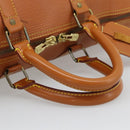 LOUIS VUITTON Epi Keepall 45 Boston Bag Brown Zipangu Gold M42978 LV Auth 190973-7