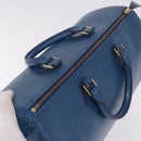 LOUIS VUITTON Epi Speedy 35 Hand Bag Toledo Blue M42995 LV Auth 190979A-6