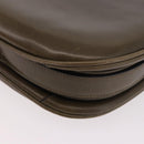 CELINE Shoulder Bag Leather Green Gold Auth 190980-17