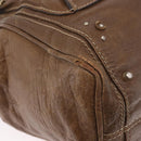 Chloe Paddington Hand Bag Leather Brown Gold Auth 190982-9