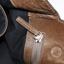 Chloe Paddington Hand Bag Leather Brown Gold Auth 190982-22