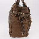 Chloe Paddington Hand Bag Leather Brown Gold Auth 190982-4
