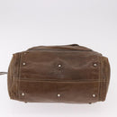 Chloe Paddington Hand Bag Leather Brown Gold Auth 190982-5