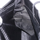 PRADA Tote Bag Nylon Black Silver Auth 190985A-21
