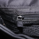 PRADA Tote Bag Nylon Black Silver Auth 190985A-22