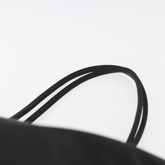 PRADA Tote Bag Nylon Black Silver Auth 190985A