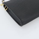 LOUIS VUITTON Epi Pochette Accessoires Pouch Black M52982 LV Auth 190993A-14