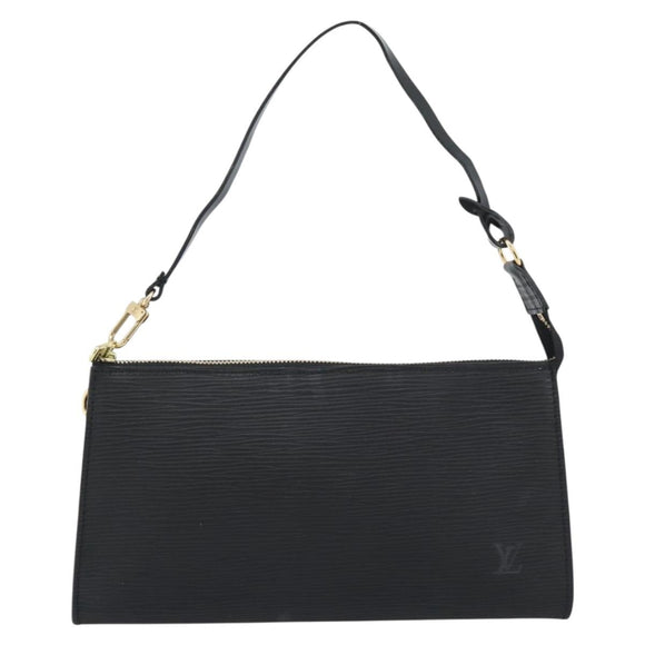 LOUIS VUITTON Epi Pochette Accessoires Pouch Black M52982 LV Auth 190993A
