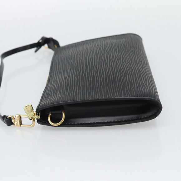 LOUIS VUITTON Epi Pochette Accessoires Pouch Black M52982 LV Auth 190993A