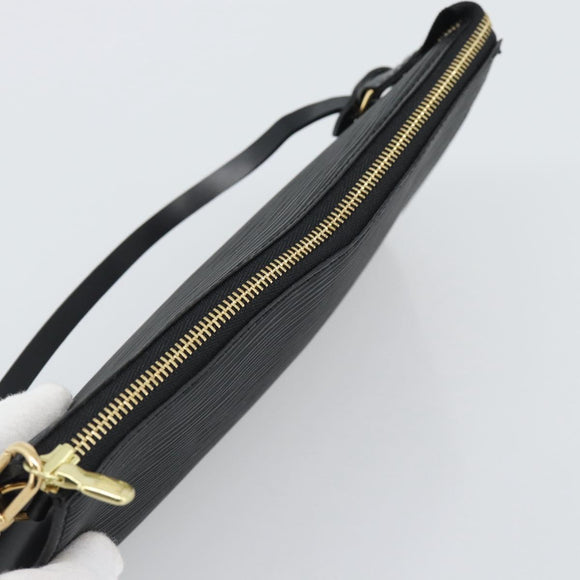 LOUIS VUITTON Epi Pochette Accessoires Pouch Black M52982 LV Auth 190993A