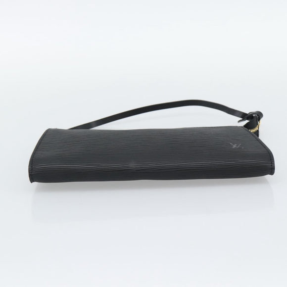 LOUIS VUITTON Epi Pochette Accessoires Pouch Black M52982 LV Auth 190993A