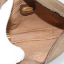 GUCCI GG Supreme Web Sherry Line Shoulder Bag PVC Beige Gold Auth 190994-10