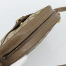 GUCCI GG Supreme Web Sherry Line Shoulder Bag PVC Beige Gold Auth 190994-6