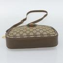 GUCCI GG Supreme Web Sherry Line Shoulder Bag PVC Beige Gold Auth 190994-5