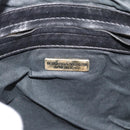 BOTTEGA VENETA INTRECCIATO Shoulder Bag Canvas Black Gold Auth 190995-11