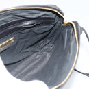 BOTTEGA VENETA INTRECCIATO Shoulder Bag Canvas Black Gold Auth 190995-17