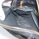 BOTTEGA VENETA INTRECCIATO Shoulder Bag Canvas Black Gold Auth 190995-18