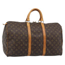 LOUIS VUITTON Monogram Keepall 50 Boston Bag M41426 LV Auth 190998-1