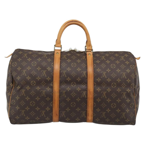 LOUIS VUITTON Monogram Keepall 50 Boston Bag M41426 LV Auth 190998