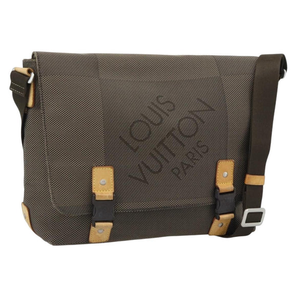 LOUIS VUITTON Damier Geant Roux Shoulder Bag Tail M93077 LV Auth 190999