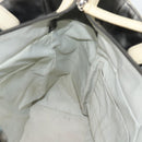 CHANEL Paris Biarritz PM Tote Bag Coated Canvas Silver CC Auth 191000-19