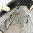 CHANEL Paris Biarritz PM Tote Bag Coated Canvas Silver CC Auth 191000-20
