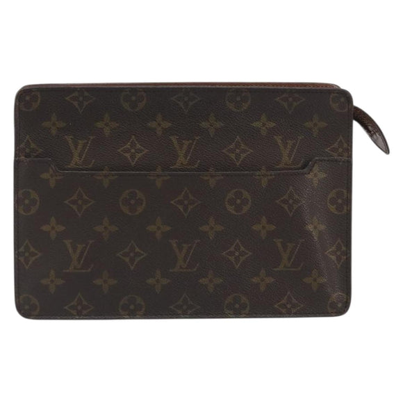 LOUIS VUITTON Monogram Pochette Homme Clutch Bag M51795 LV Auth 191001