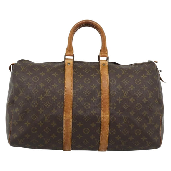 LOUIS VUITTON Monogram Keepall 45 Boston Bag M41428 LV Auth 191005