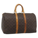 LOUIS VUITTON Monogram Keepall 50 Boston Bag M41426 LV Auth 191008-1