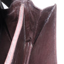 GUCCI Shoulder Bag Leather Dark Brown Gold Auth 191010-18