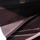 GUCCI Shoulder Bag Leather Dark Brown Gold Auth 191010-24